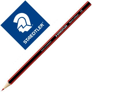 Staedtler Noris Color 185 Matita colorata esagonale - Resistenza alla rottura - Materiale Wopex - Colore rosso chiaro