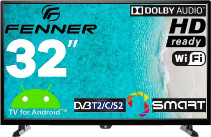 Tv 32 Fenner Hd Smart Android11 Hdmi Vesa Dvbt2  Wifi Dvbts2