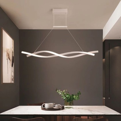 V-TAC Lampadario LED a Sospensione 30W in Metallo dal Design Moderno 120*100cm Colore Bianco 3000K
