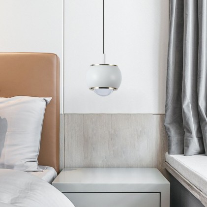 V-TAC Lampadario LED a Sospensione 9W Colore Bianco 10*10*100cm 4000K