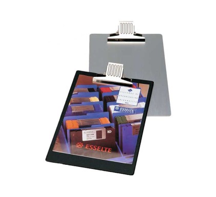 Esselte Carpeta Base de Aluminio con Pinza - Formato A4 - Color Aluminio