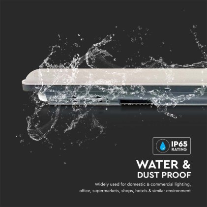 V-TAC Plafoniera LED Impermeabile 36W 120LM/W X-Series 120cm Copertura Satinata 6500K IP65