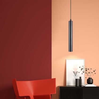 V-TAC Faretto LED da Binario Magnetico a Sospensione 14W Colore Nero 4000K IP20 CRI>90