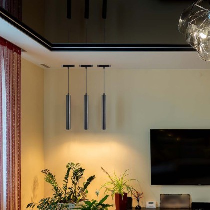 V-TAC Faretto LED da Binario Magnetico a Sospensione 14W Colore Nero 6400K IP20 CRI>90