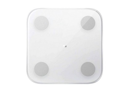 Bilancia per composizione corporea Xiaomi Mi 2 Bilancia intelligente Bluetooth 5.0 - Alta precisione - 13 dati corporei - Colore bianco