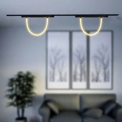 V-TAC Tubo LED Flessibile da Binario 11W Colore Nero Dimmerabile 3in1 Compatibile con Amazon Alexa e Google Home