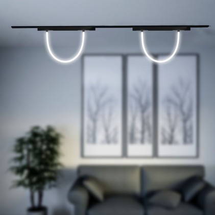 V-TAC Tubo LED Flessibile da Binario 11W Colore Nero Dimmerabile 3000K