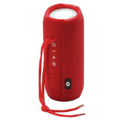 Coolsound Boom Speaker Bluetooth Led 10W - Batteria 1200mAh - Autonomia 3-4h - Colore Rosso