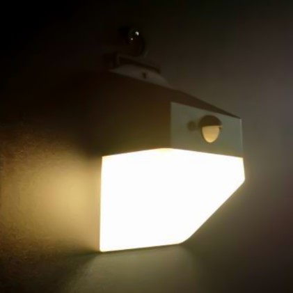 V-TAC 2W LED Solar Wall light Panda Lithium Battery 3.7v 1200mA CCT: 4000K Black+White