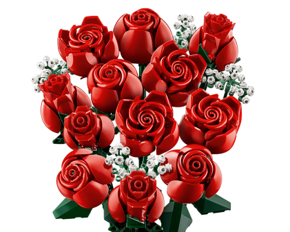 LEGO Botanicals Bouquet di Rose - Idea Regalo Festa della Mamma - Fiori Finti per Donna con 12 Rose da Costruire - Hobby Creativi per Adulti - Decorazione per Casa Fai da Te da Collezione - 10328