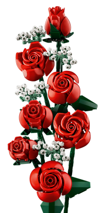 LEGO Botanicals Bouquet di Rose - Idea Regalo Festa della Mamma - Fiori Finti per Donna con 12 Rose da Costruire - Hobby Creativi per Adulti - Decorazione per Casa Fai da Te da Collezione - 10328