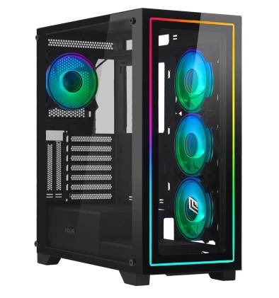 Case Mid-Tower No Psu Iron V111 Led 3Usb3 Vetro Temperato 1Fan Rgb