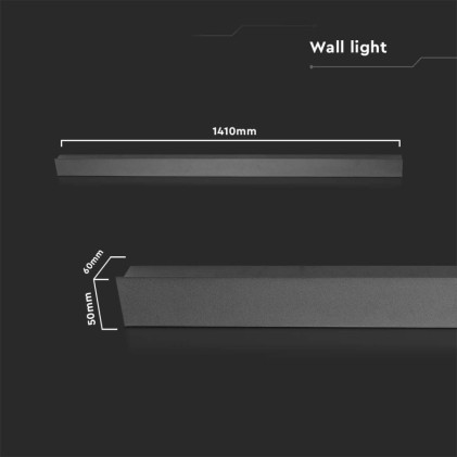 V-TAC 28W LED Linear Wall Light (1410*60*50mm) Colorcode: 4000K Colorcode IP54
