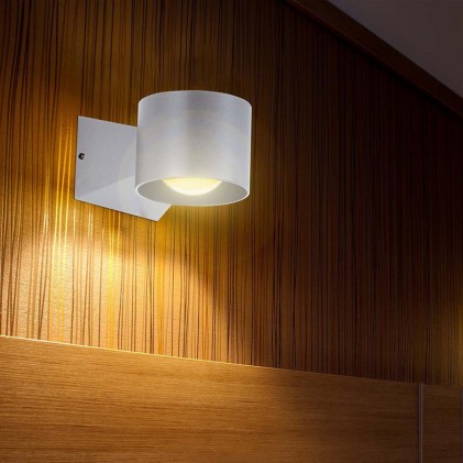 V-TAC 6W LED Wall Light 4000K White Body IP65