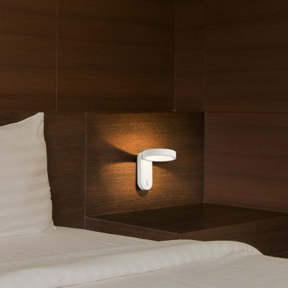 V-TAC 5W LED Wall Light 3000K+4000K White Body IP65