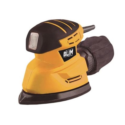 Levigatrice orbitale tipo Blim Mouse 130W - Velocit&agrave; variabile 0-15000rpm - Sistema di aspirazione della polvere - Include custodia con accessori