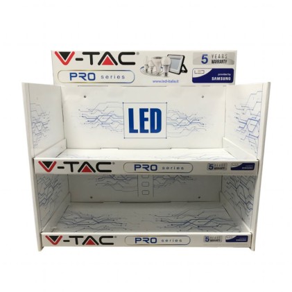 V-TAC Espositore da Banco con 2 Ripiani in Cartone Plastificato