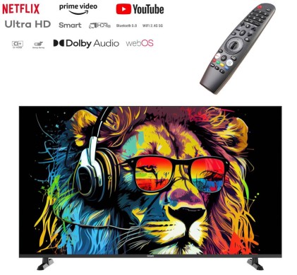 Tv 65 Graetz 4K Uhd Smart Webos Hdmi Vesa Dvbt2  Dvbts2 Frameless