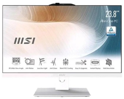 Aio 23,8 Pen 4Gb 128Gb W11P Wh Modern Intel Pen 8505 4Gb No Touch