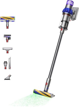 Dyson V15 Detect Aspirapolvere Fluffy Blue Nickel