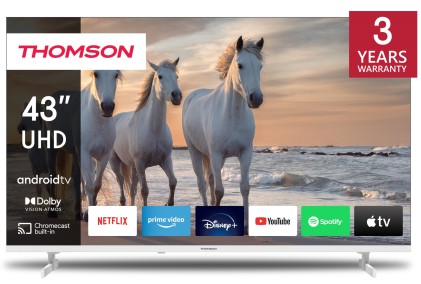 Tv 43 Thomson 4K Frameless Smart T2/C2S2 Android 11 Uhd White