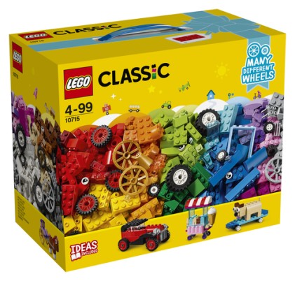 Lego Classic - Mattoncini Su Ruote