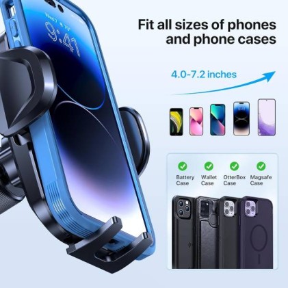 Miracase Supporto Universale Smartphone da Auto con Ventosa e Doppio Gancio