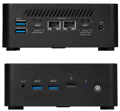 Pc Msi Cubi Nuc I5 8G 512G Bk Fdos I5-120U Ssd M.2+2,5 Ddr5 Wifi Vesa