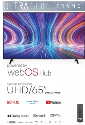 Tv 65 Sinudyne Uhd Smart Webos 4K Hdmi Vesa Dvbt2  Wifi