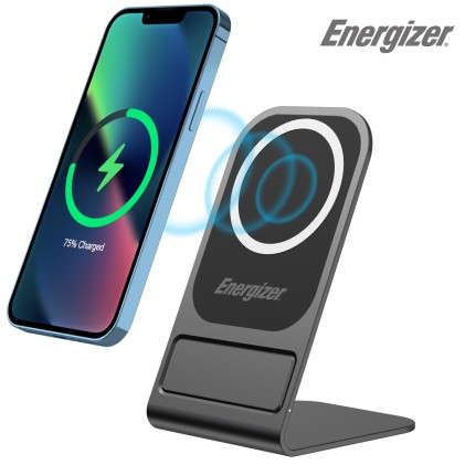 Energizer Wireless Magnetic/Tray Stand Charger Stand Nero