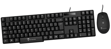 Tastiera E Mouse Usb Black Techmade Tm-Kb828+M102