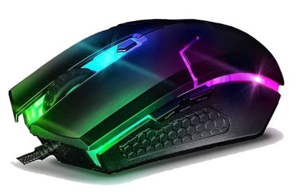 Mouse Usb Gaming Acer Stark-Gm1200 6 Tasti 64000Dpi 66Ips In Gomma Led