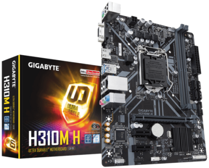 GIGABYTE H310M H 1.0 LGA1151 DDR4 HDMI D-Sub Realtek ALC887 Realtek GbE LAN 4xSATA mATX MB