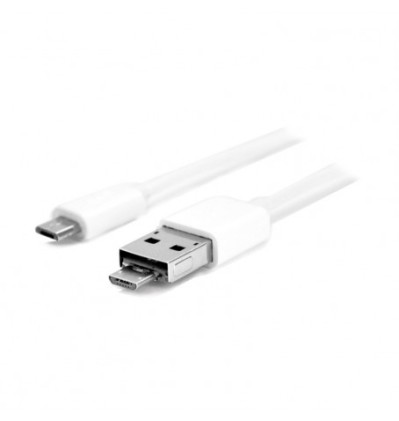 Cavo Usb 2In1 Usb 2.0/Micro Usb Wh Micro Usb/Micro Usb 1Mt Adj