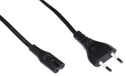 Cavo Alimentazione 1,8Mt Spina Italiana Bipolare Nero