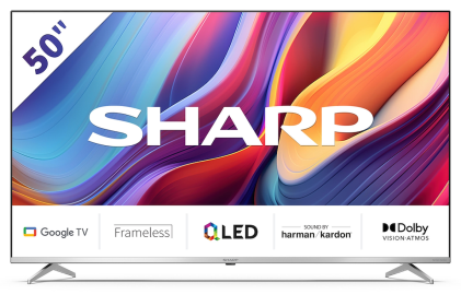 Tv 50 Sharp Qled 50Gp6265E 4K Uhd Google Tv Smart Qled Tvsat Cert
