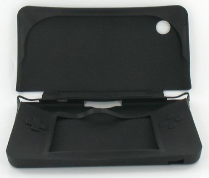 Custodia in silicone per Nintendo DS XL Nero