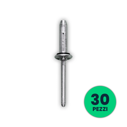 Rivetti Di Fissaggio Per Profilo In Alluminio Sku 11290 Confezione 30 Pezzi