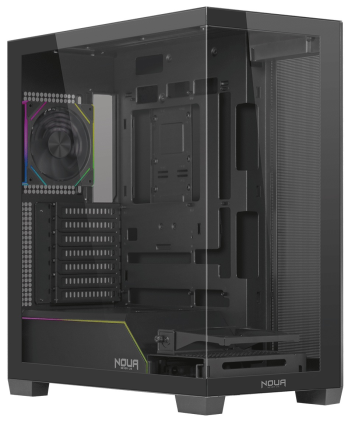 Case Mid-Tower No Psu Iron Vk120 2Usb3 1Usbc 1Fan Rgb Vetro