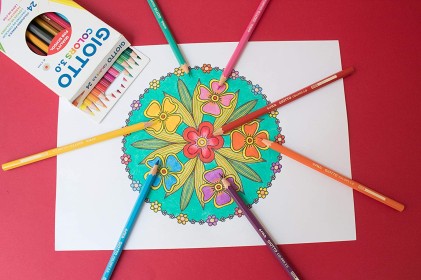 Giotto Colors 3.0 Confezione da 24 matite colorate esagonali - mina 3 mm - legno - colori assortiti