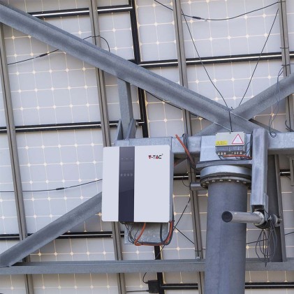 V-TAC Inverter Fotovoltaico Monofase Ibrido On-Grid/Off-Grid 3.6kW con Schermo LCD inclusi TA, WiFi e Cavi Garanzia 5 Anni IP65