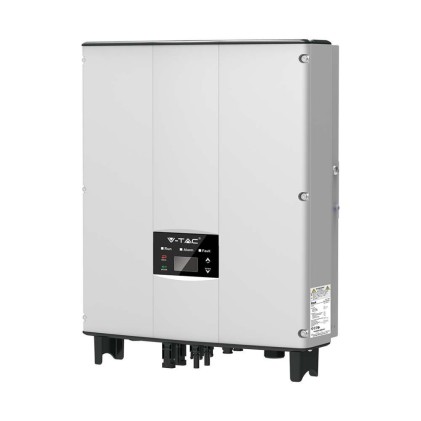 V-TAC Inverter Fotovoltaico Monofase di Rete On-Grid 3KW con Display LCD Garanzia 10 Anni IP65