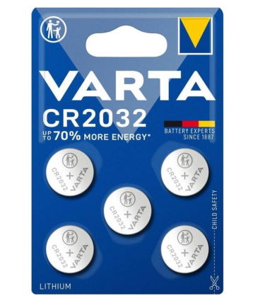 Batterie al Litio Varta CR2032 3Volt Energy Blister da 5 pezzi