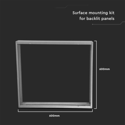 V-TAC Supporto per Montaggio a Plafone Pannelli LED 600*600mm Universale Colore Bianco