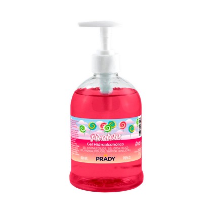 Prady Gel Igienizzante Idroalcolico 500ml - Aroma Lecca Lecca - Dosatore - Alcool 70%