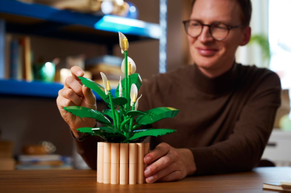 LEGO Botanicals Spatifillo - Idea Regalo Festa della Mamma - Set per Adulti di Piante Artificiali con Vaso - con Fiori Bianchi Finti e Boccioli - Decorazione di Casa o per la Camera da Letto - 11504
