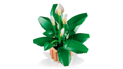 LEGO Botanicals Spatifillo - Idea Regalo Festa della Mamma - Set per Adulti di Piante Artificiali con Vaso - con Fiori Bianchi Finti e Boccioli - Decorazione di Casa o per la Camera da Letto - 11504