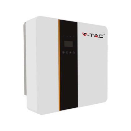 V-TAC Inverter Fotovoltaico Monofase Ibrido On-Grid/Off-Grid 6kW con Schermo LCD inclusi CT, WiFi e Cavo USB Garanzia 5 Anni IP65