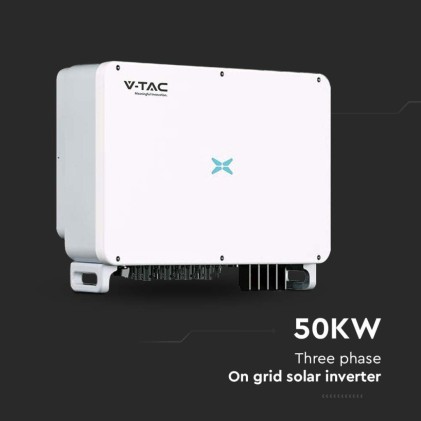 V-TAC Inverter Fotovoltaico Trifase di Rete On-Grid 50kW XG Series Garanzia 10 Anni IP66