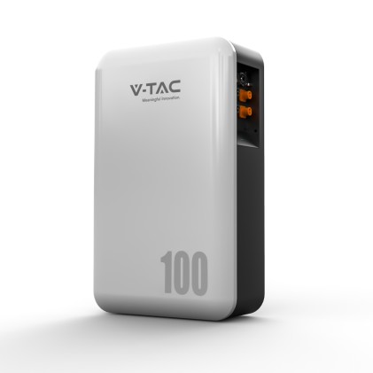 V-TAC Batteria di Accumulo 5.12kWh al Litio-Ferro-Fosfato (LiFePO4) da Muro BMS Integrato per Inverter Fotovoltaici (51.2V 100Ah) IP65